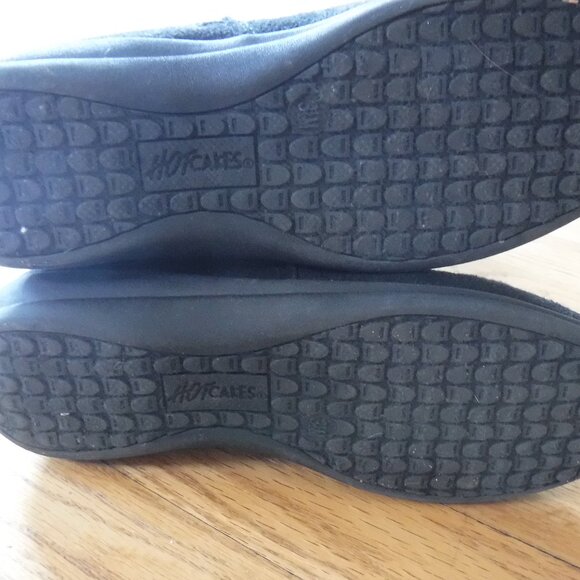 Hotcakes Girls Size 3.5 Black Boots Zipper Buckles Fur Warm - Picture 10 of 10